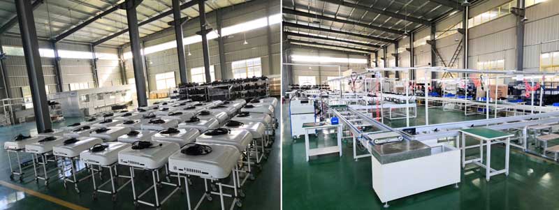 kingclima parking truck air conditioners new production lines 