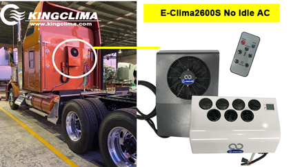 One set of E-Clima2600S AC Unit for Semi Truck Export to USA - KingClima