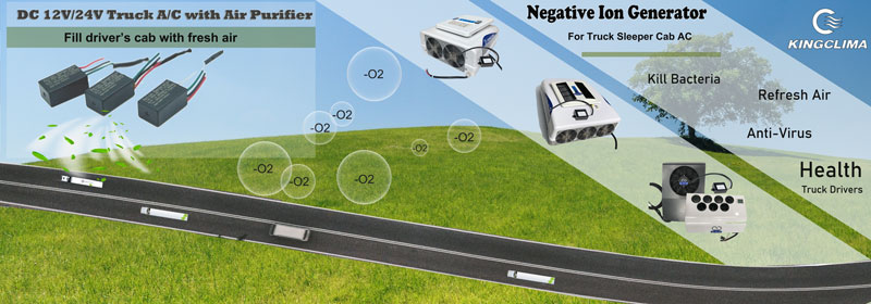 add air purifier device to truck cab ac