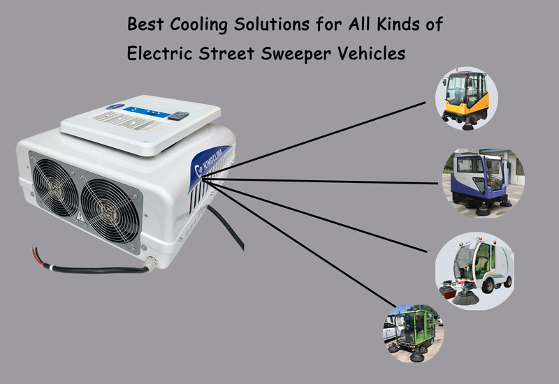 all kinds of street sweeper air conditioners cooling solutions