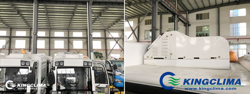 electric street sweeper vehicles air conditioners cooling solutions - kingclima