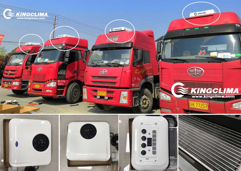 CoolPro2800 Truck Sleeper Air Conditioner Install for FAW Trucks in Thailand