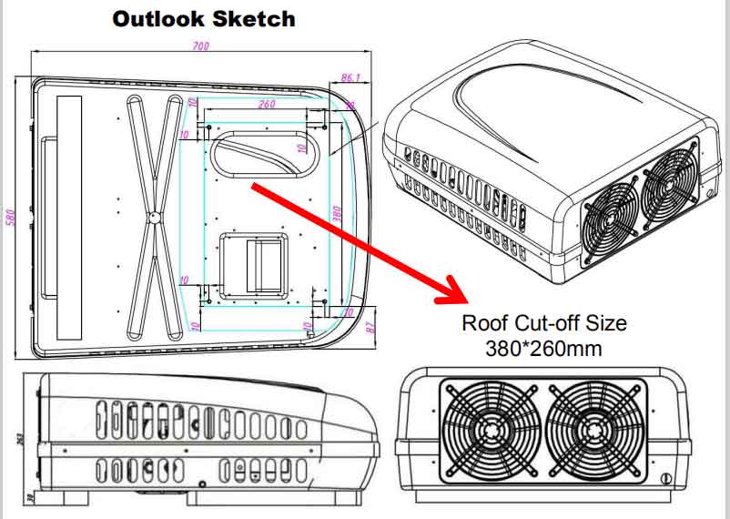 E-Clima2200 aftermarket air conditioners for tractor cab