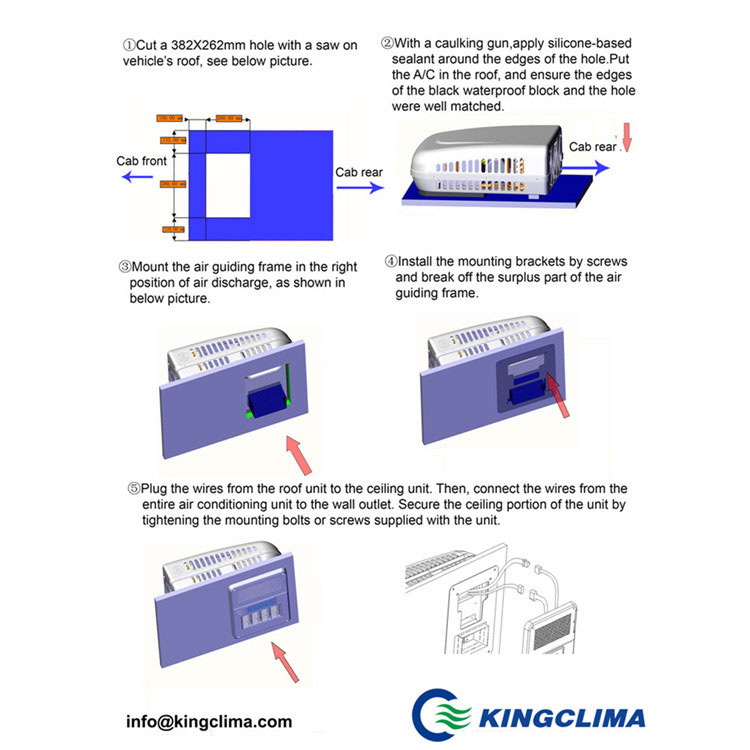 E-Clima2200 aftermarket air conditioners for tractor cab