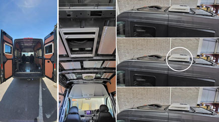 Custom Van Build with CoolPro2800C 12V RV Air Conditioner 